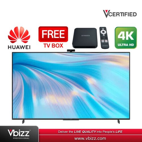 HUAWEI VISION S 65" 4K LCD TV Television with Camera Video Audio Conferencing KANT-369 with TV Box