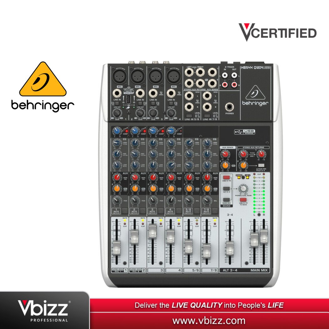 Behringer XENYX Q1204USB Mixer: A Versatile Solution for Audio