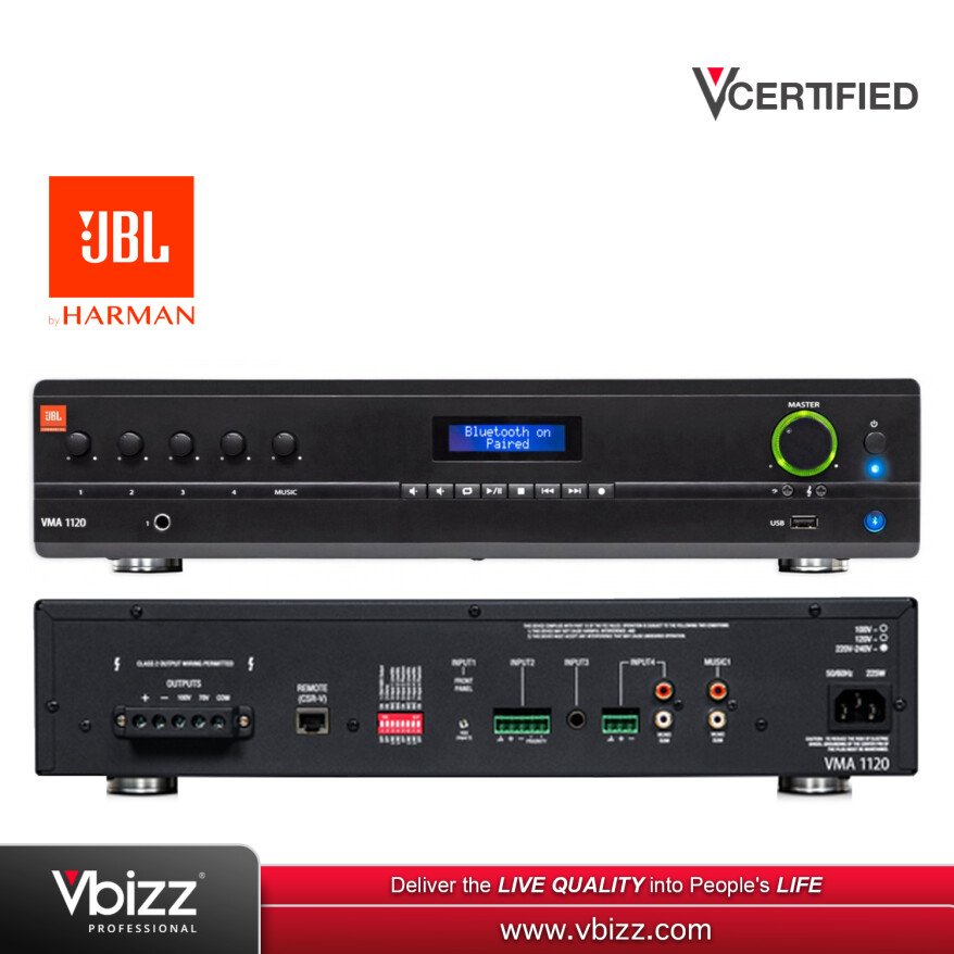 JBL VMA1120 Commercial Series 120W Bluetooth Mixing