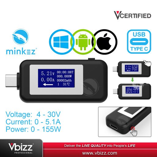 minkez-c-tester-usb-type-c-voltage-ampere-voltmeter-tester-monitor-for-type-c