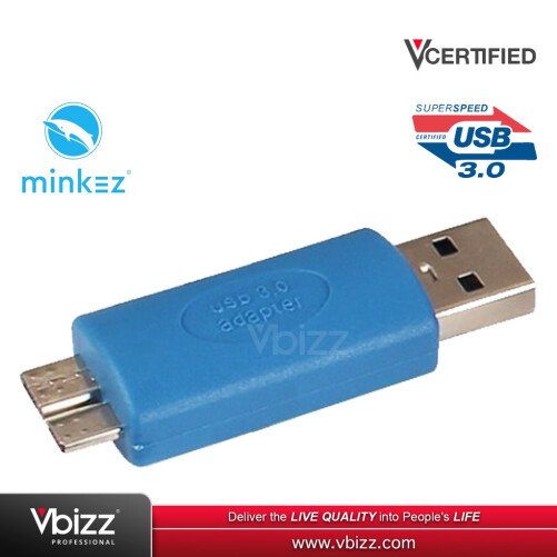 MINKEZ USB3MMBM USB 3.0 Type A Male to Micro B Male USB 3 External Hard Drive Disk Connector Adapter
