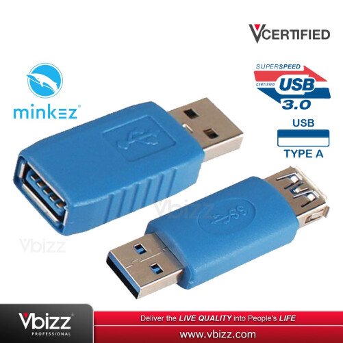 MINKEZ USB3MF USB 3.0 Type A Female to Male USB Adapter Connector Converter