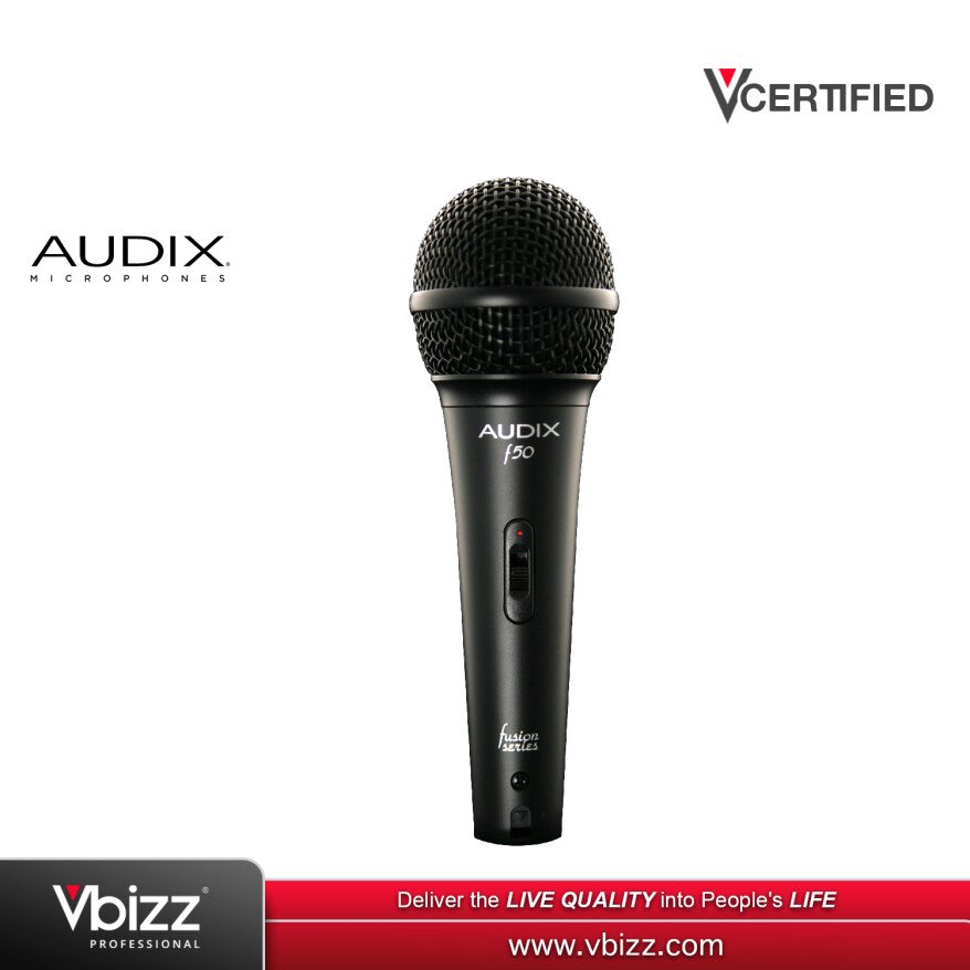 Audix F50S Handheld Cardioid Dynamic Microphone with On/Off