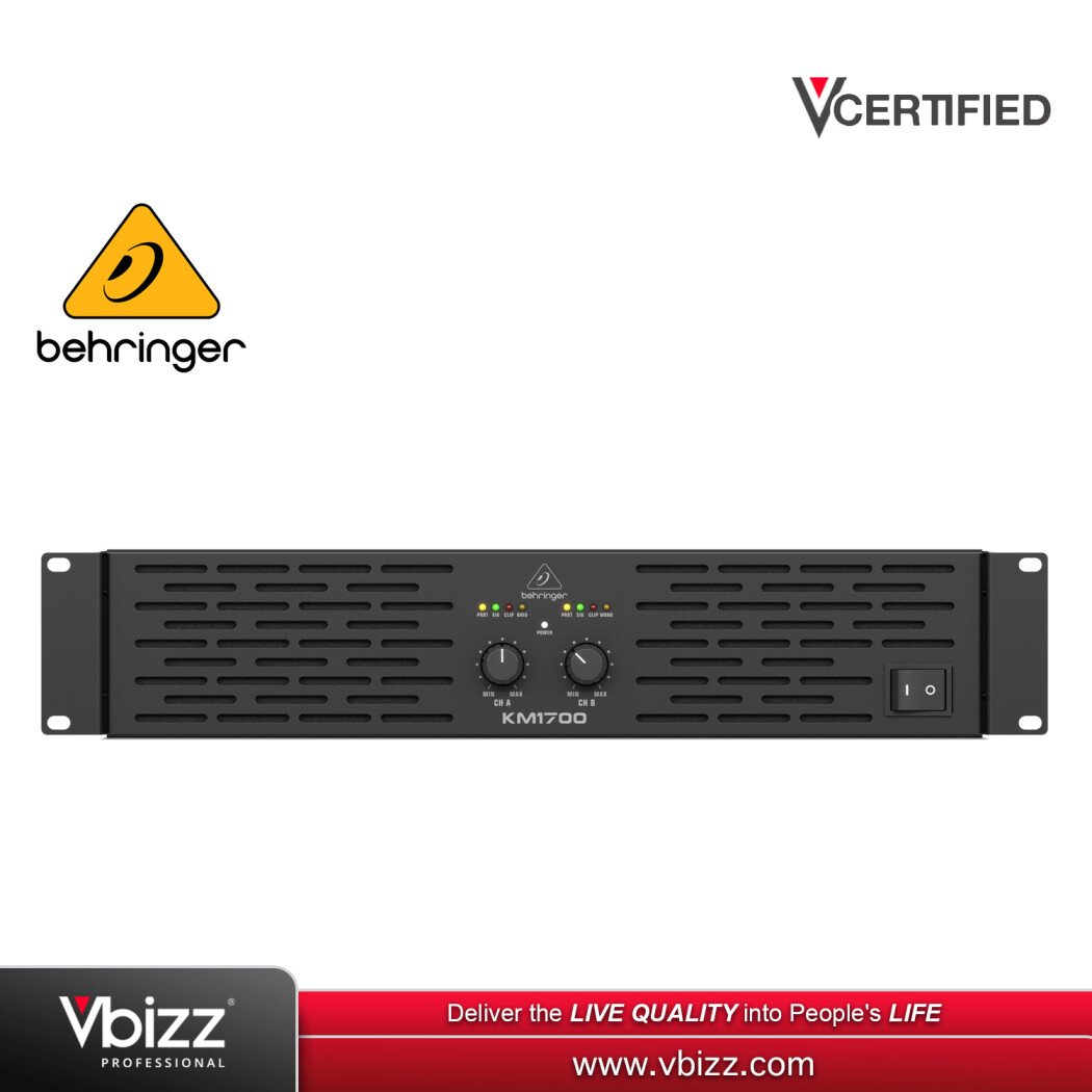 Behringer km1700 パワアンプ　動作確認済み　500w/8Ω 次回入荷時期未定。ご予約受付中！】BEHRINGER(ベリンガー
