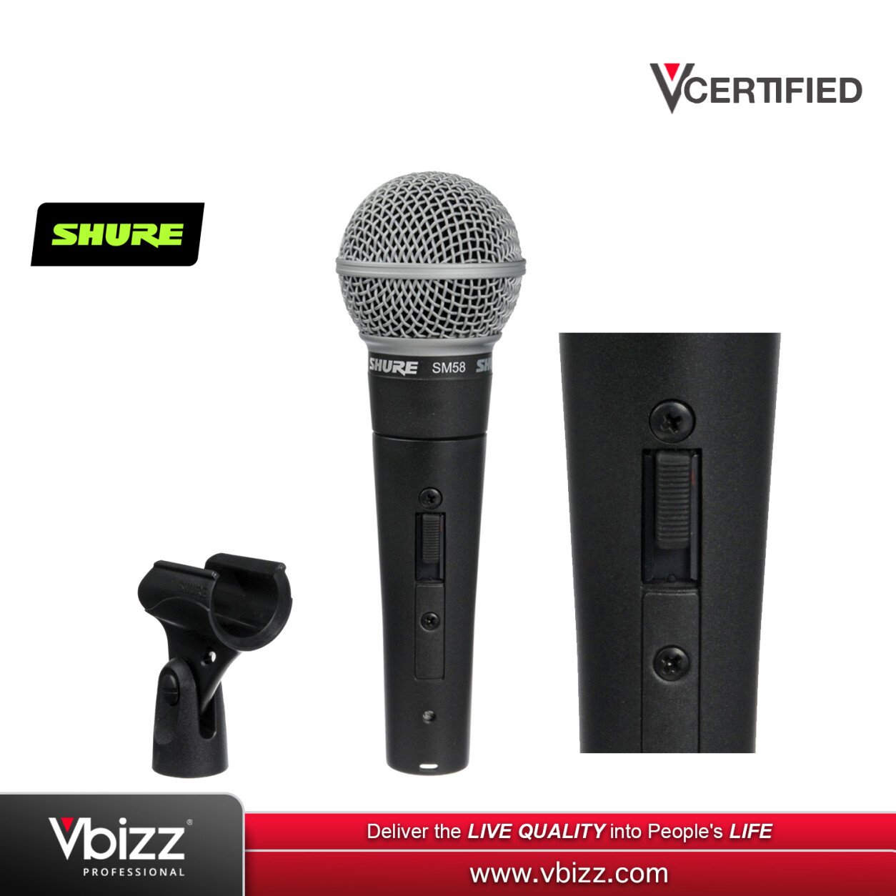 Shure SM58SE Microphone (SM58 SE) | Vbizz