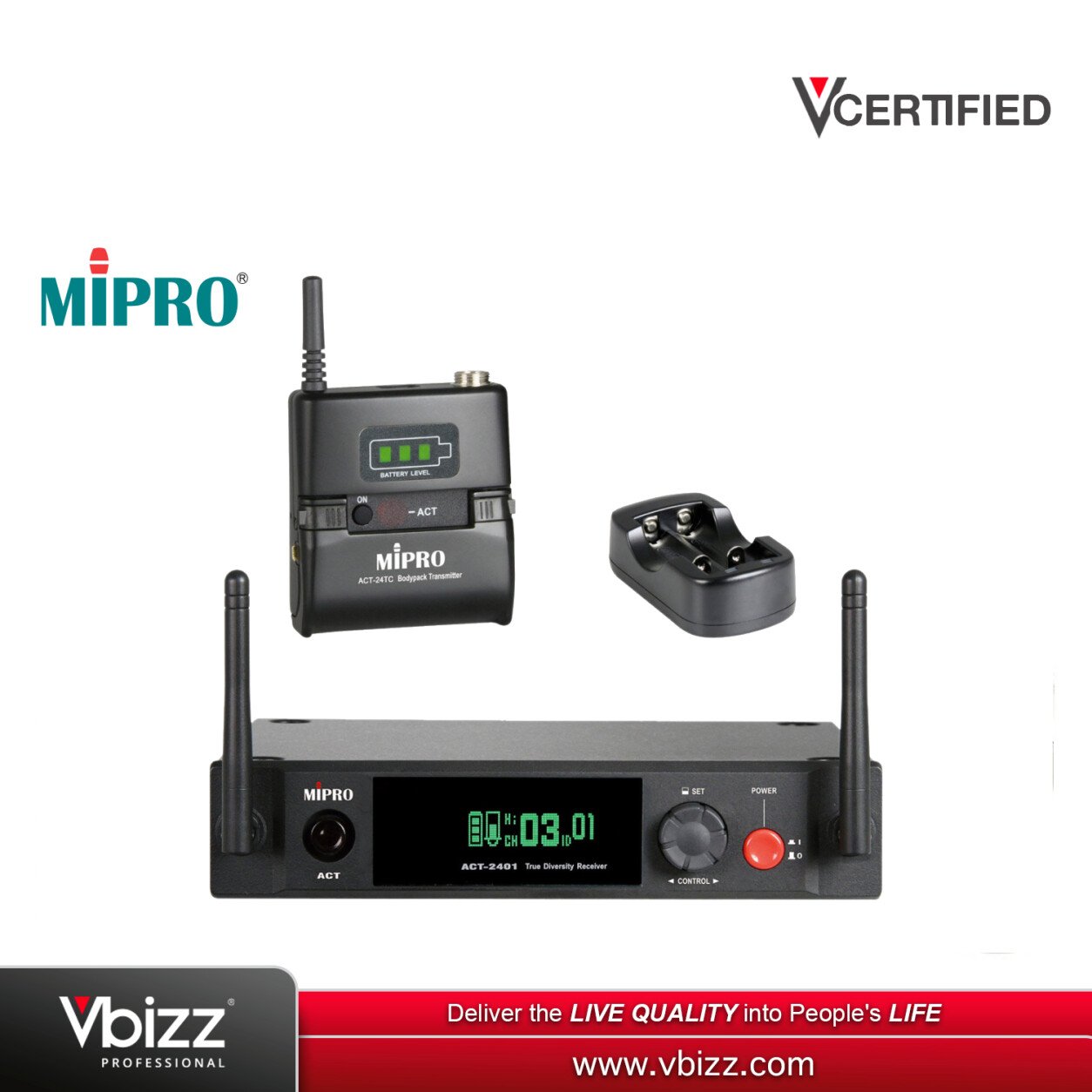 MIPRO ACT2401 ACT24TC Wireless Lavalier System Vbizz