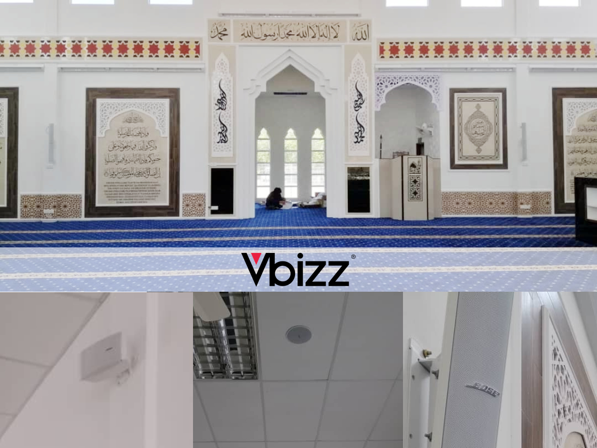 PA System for Masjid in Malacca with Bose Equipment