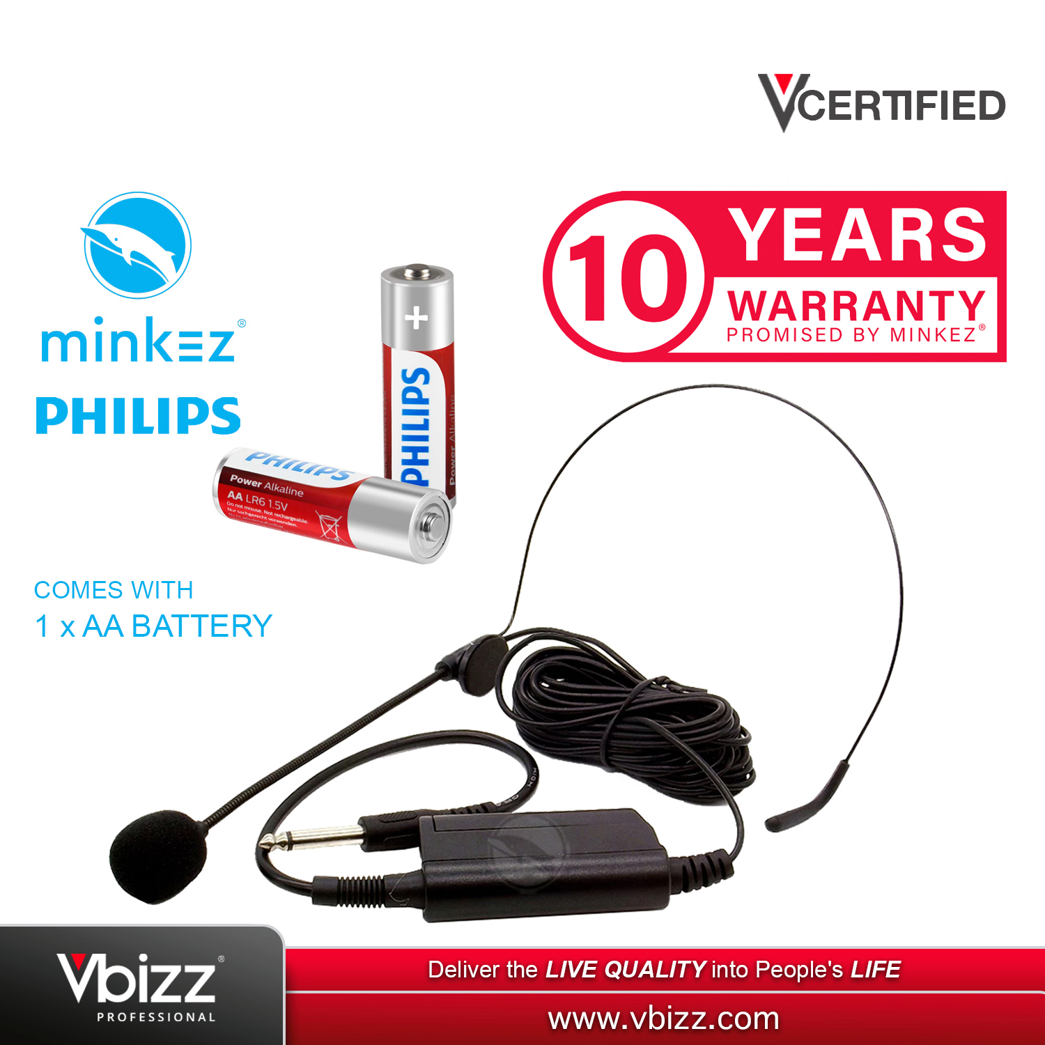 Minkez MM - 701 Wired Headset Condenser Microphone Suitable for