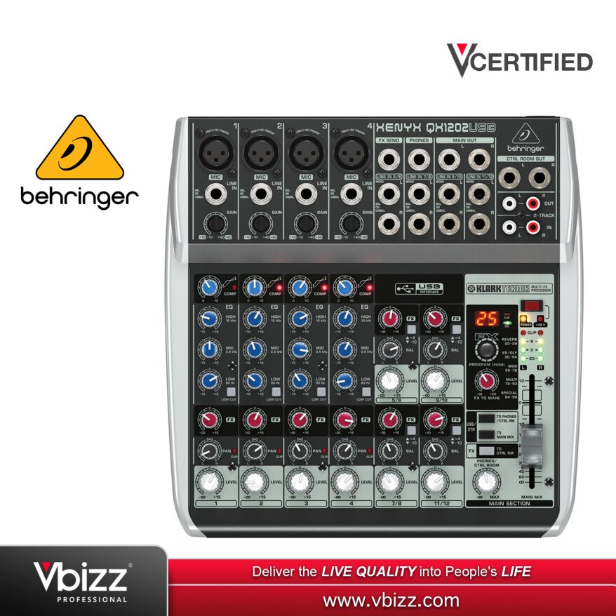 配信機器・PA機器・レコーディング機器 Behringer XENYX QX1202USB Behringer Xenyx QX1202USB - BePro Music