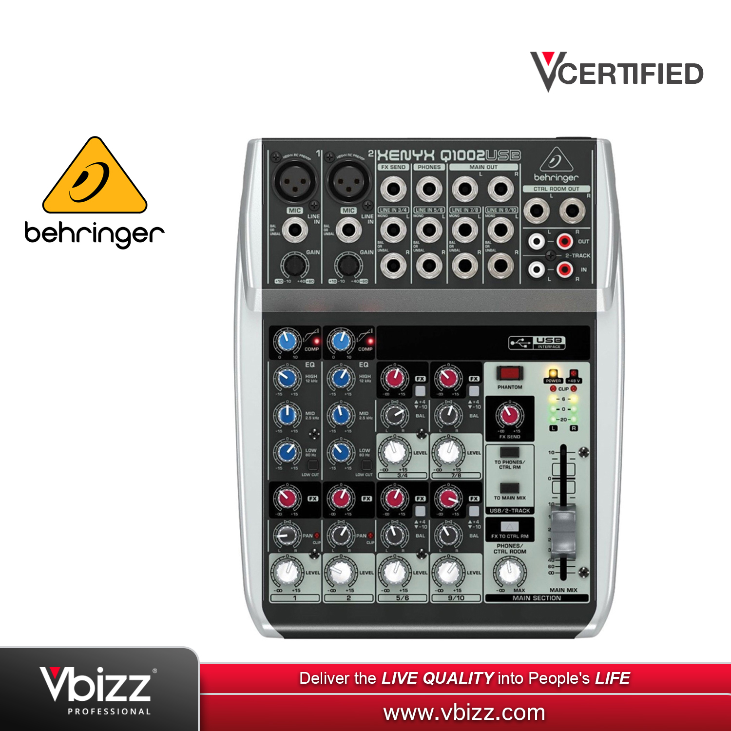 behringer ベリンガー XENYX Q1002USB Behringer ベリンガー XENYX Q1002USB アナログミキサー