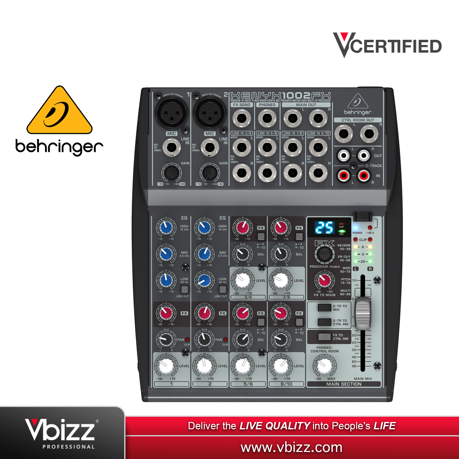 Behringer XENYX 1002FX ミキサー Behringer | Product | 1002FX