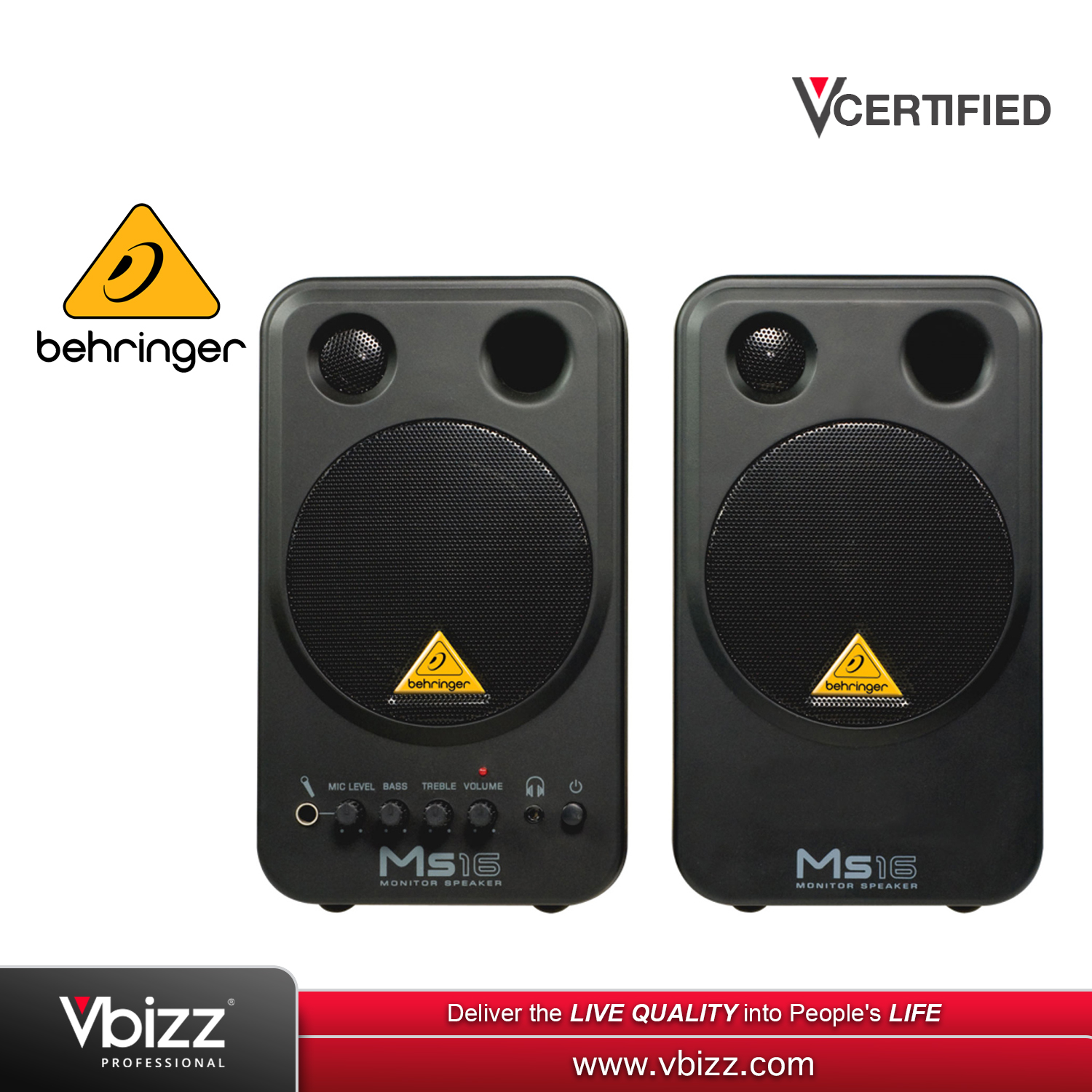 Computer Speakers Behringer Ms16 Monitor Speakers RCA And