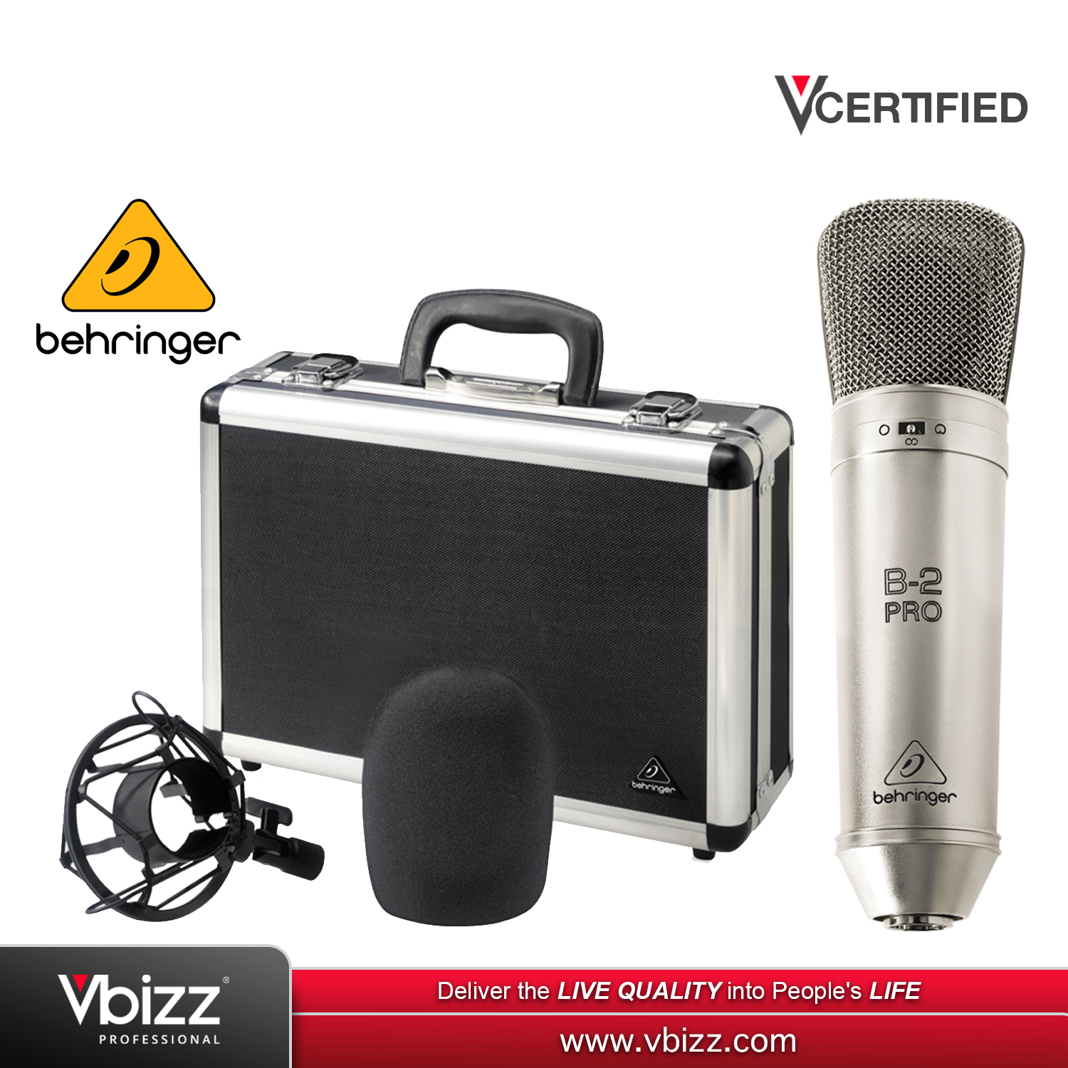 Behringer B2 PRO Microphone (B2PRO) for Exceptional Audio Quality