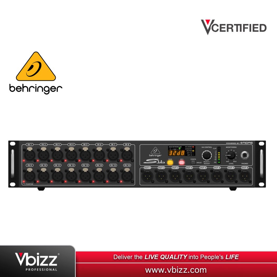 Behringer S16 Digital Stagebox for Streamlined Live Sound