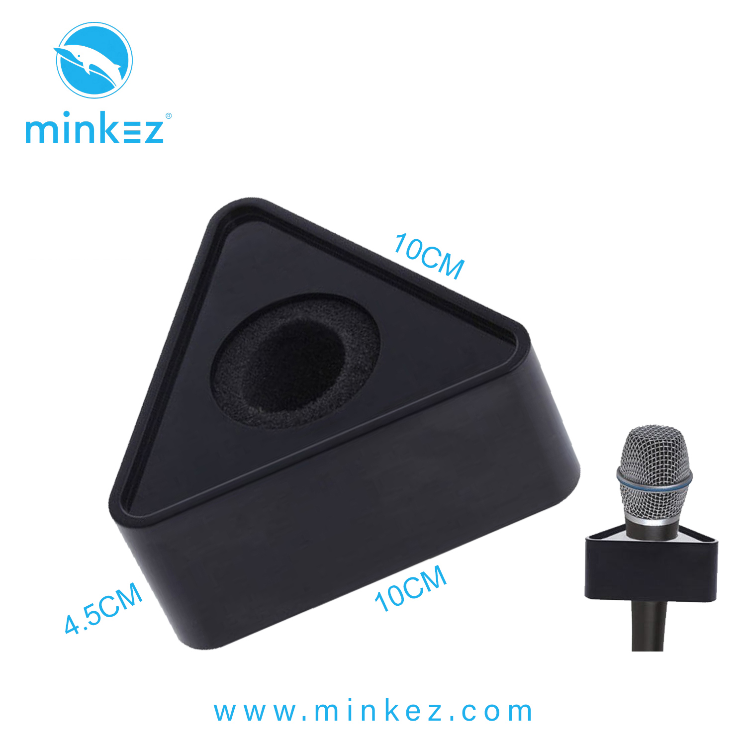 Triangle Mic Minkez MIC FLAG TRIANGLE BOX Microphone Mic Flag Station for Interview ...