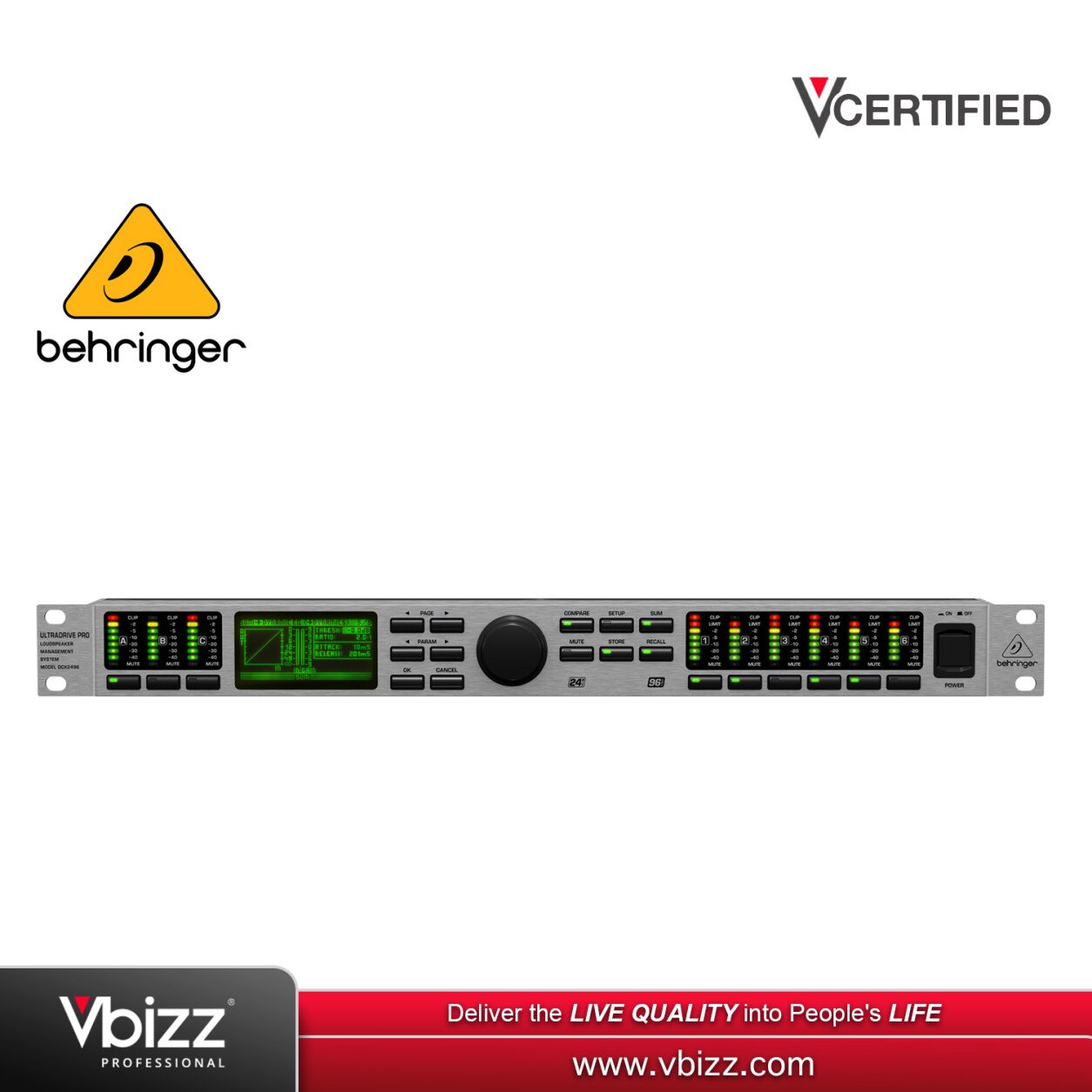 Behringer DCX2496 Pro Crossover for Precision Audio Control