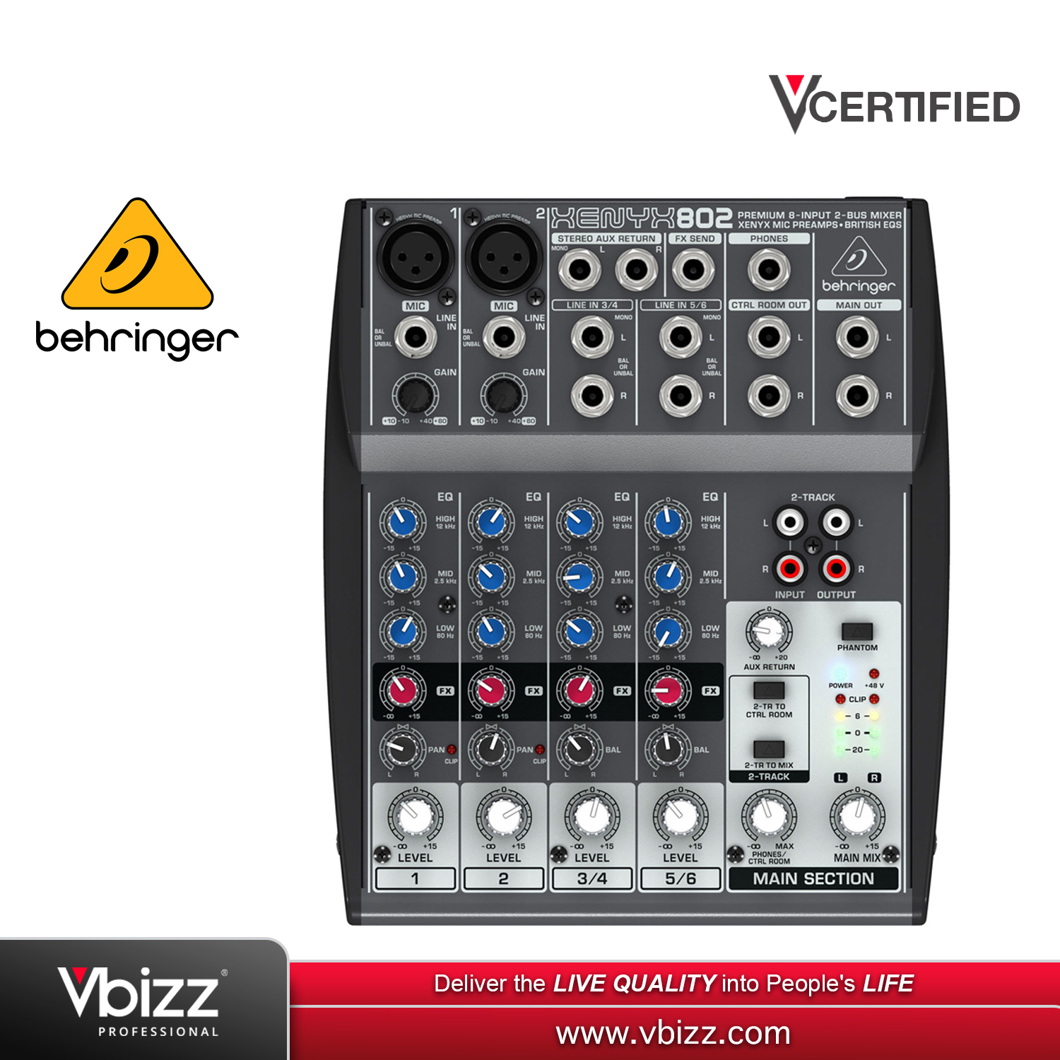 DTM・DAW Behringer XENYX 802 Behringer XENYX 802 Mixer | Guitar Center
