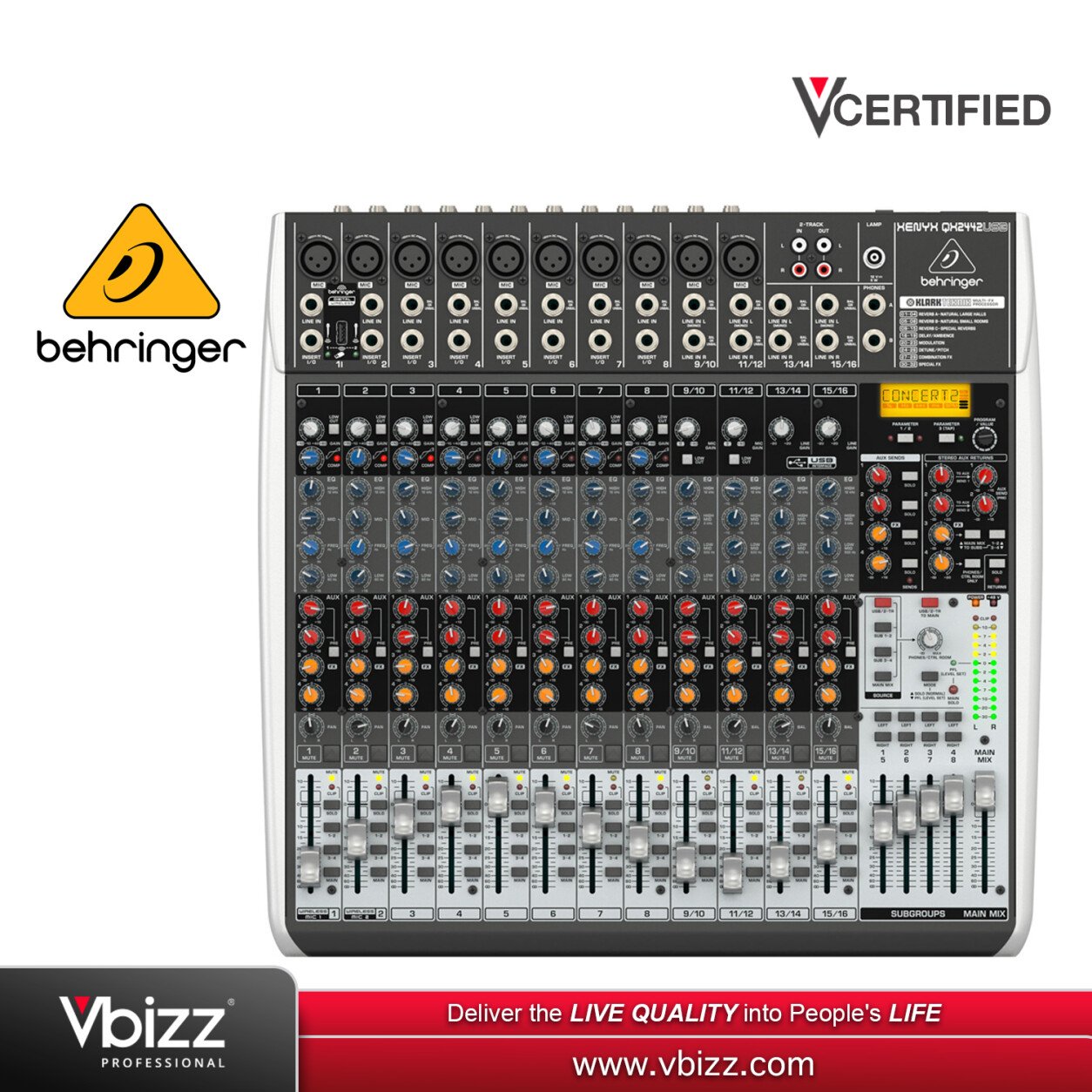 ジャンク BEHRINGER XENYX QX2442USB 中古現状品 Behringer Xenyx QX2442USB – United States