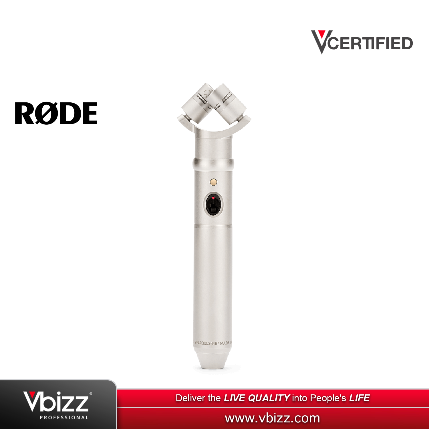 Rode NT4 Stereo Condenser Microphone | Vbizz
