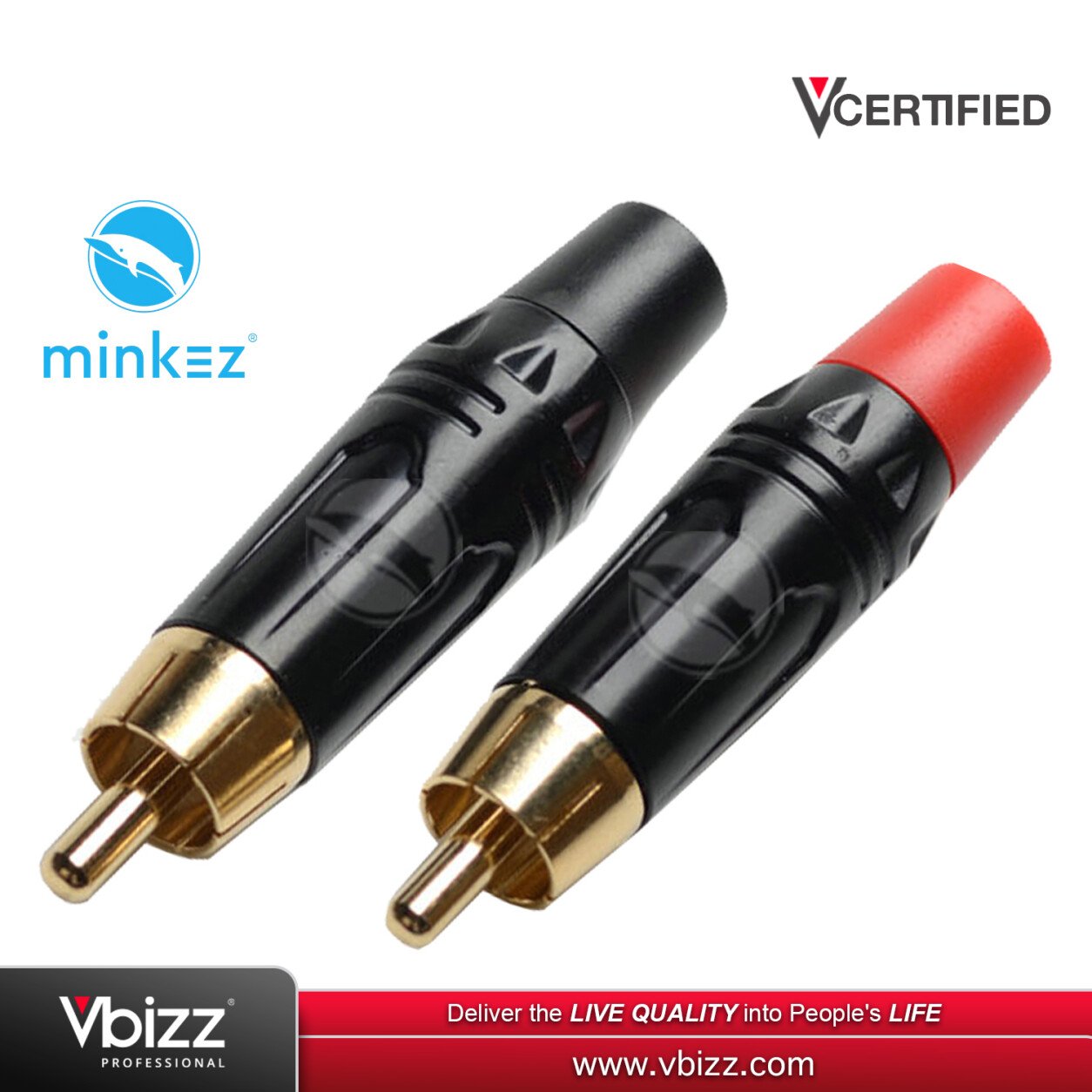 Minkez RCAPAIR RCA Male Connector (Pair) |