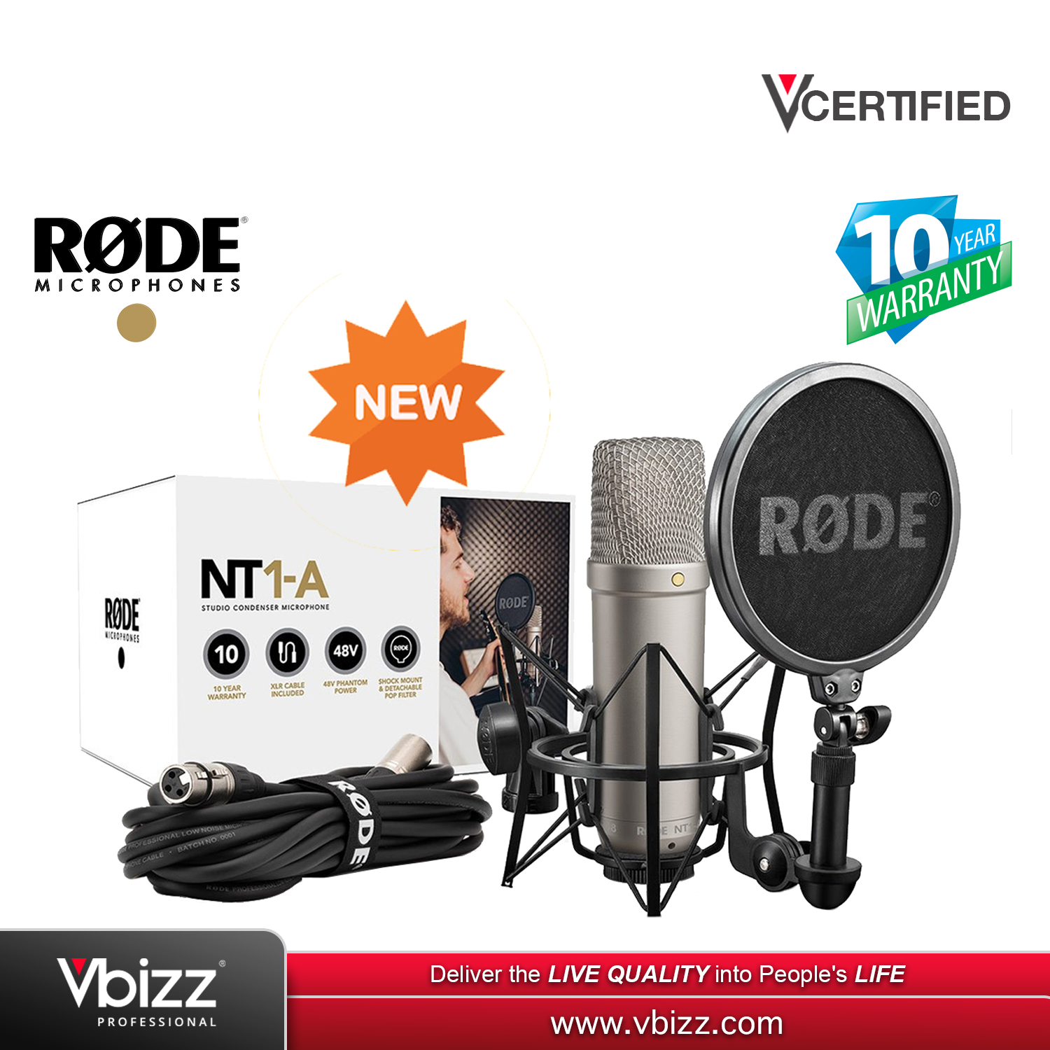 Discontinued] RODE NT1-A Condenser Recording Studio Microphone