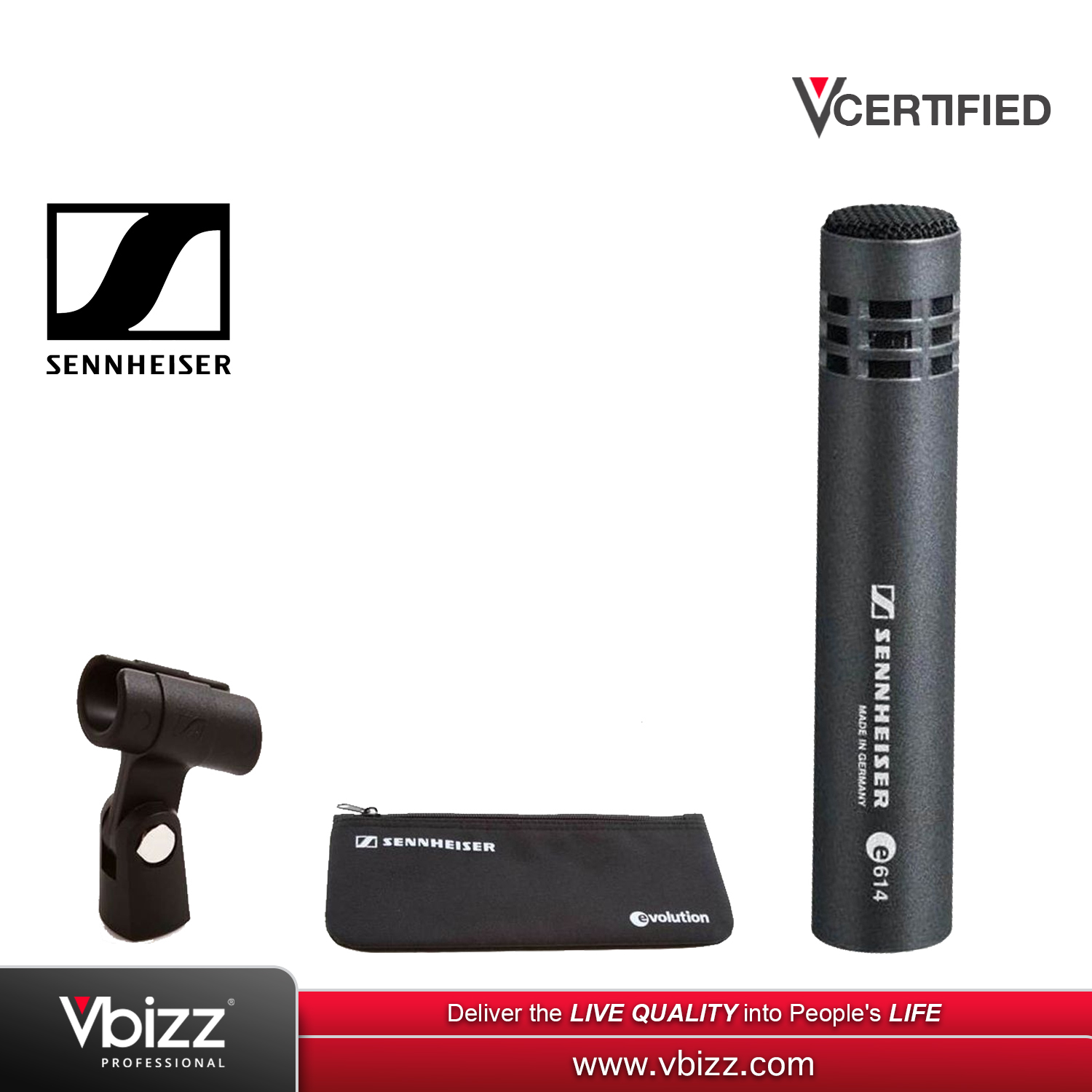 Sennheiser Microphone Sennheiser E614 Sennheiser E 614 Instrument