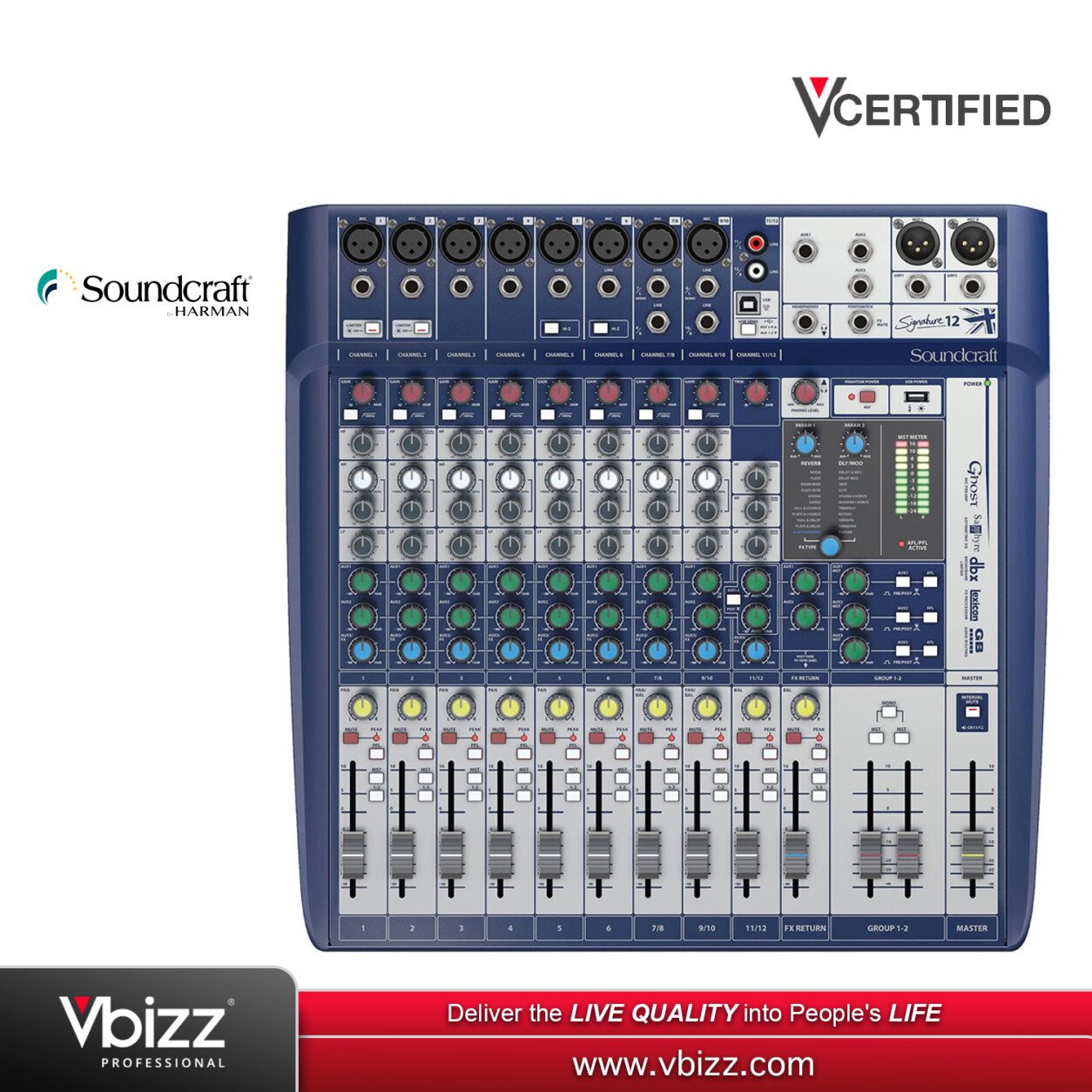 Soundcraft SIGNATURE 12 Audio Analog Mixer | PA SYSTEM MALAYSIA