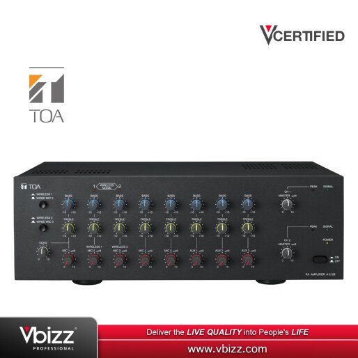 toa-a2128-120w-mixer-amplifier