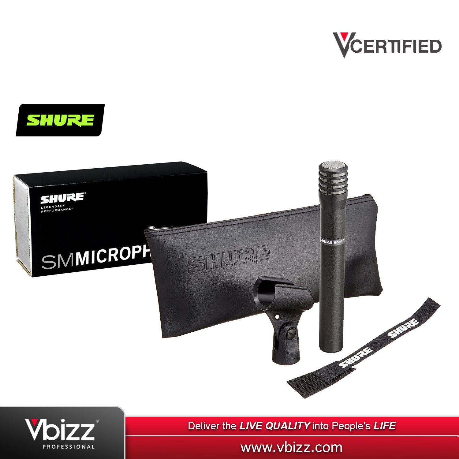 Discontinued] Shure SM94 LC Instrument Microphone (SM 94 LC) | Vbizz