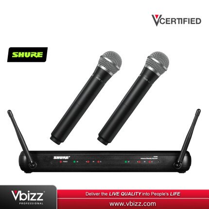 ほぼ未使用SHURE SVX Dual WirelessSVX288/PG58 楽天市場】Shure SVX288/PG58 ワイヤレスマイク 2本セット| ワイヤレス
