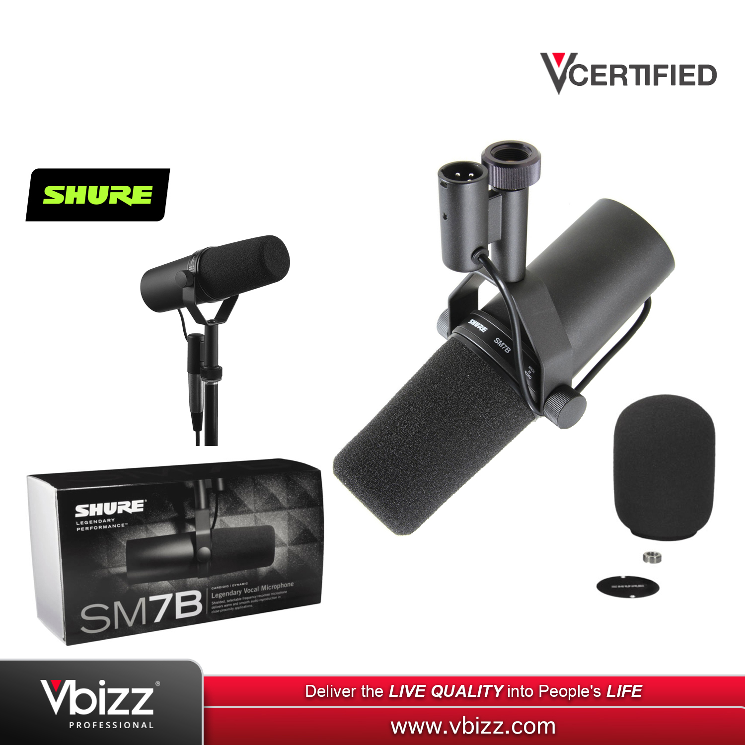 Shure SM7B Microphone (SM 7 B) | PA SYSTEM MALAYSIA
