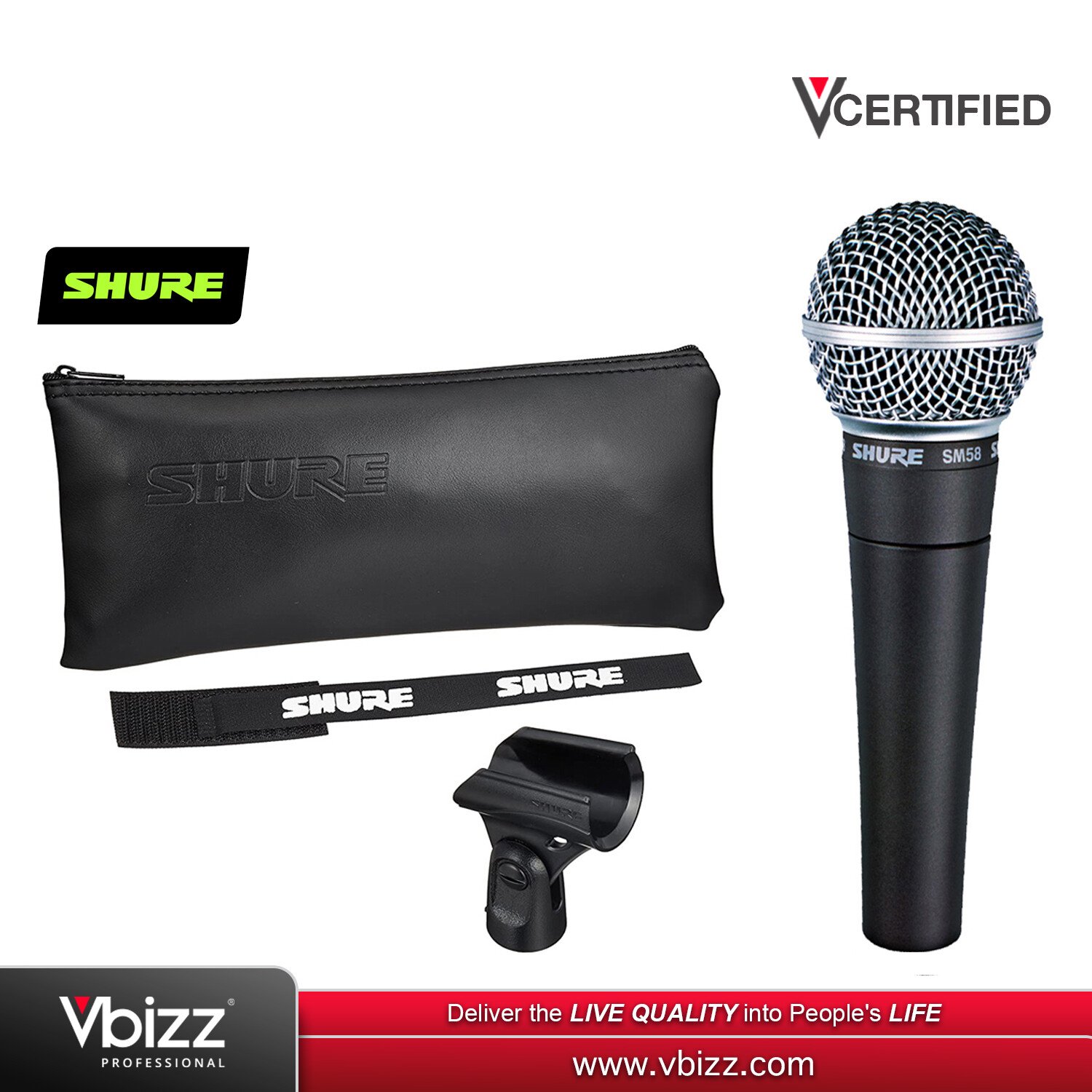 Shure SM58 The Ultimate Vocal Microphone for Professional