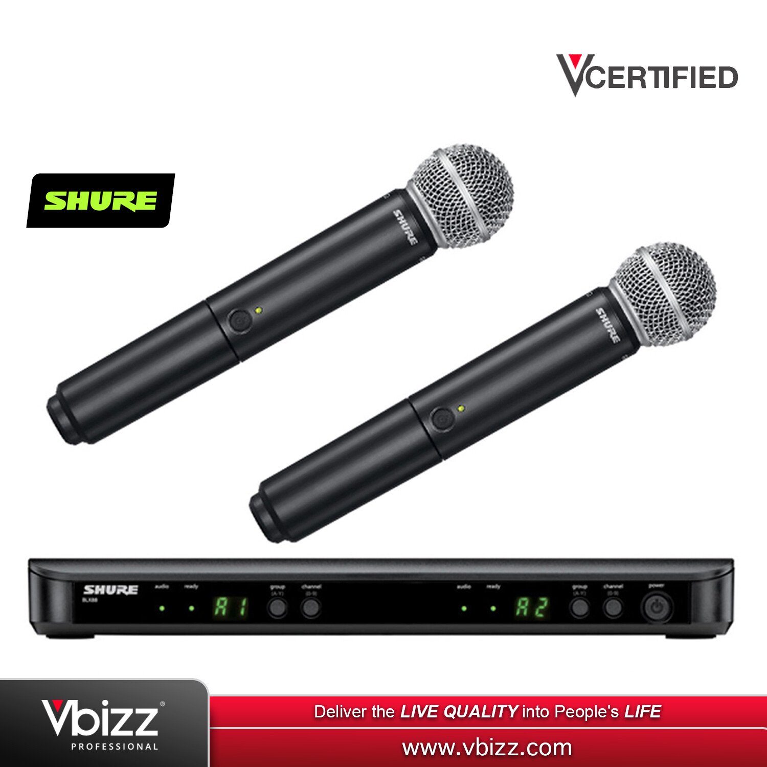 System　Microphone　Wireless　Vbizz　Shure　SM58)　BLX288/SM58　(BLX288
