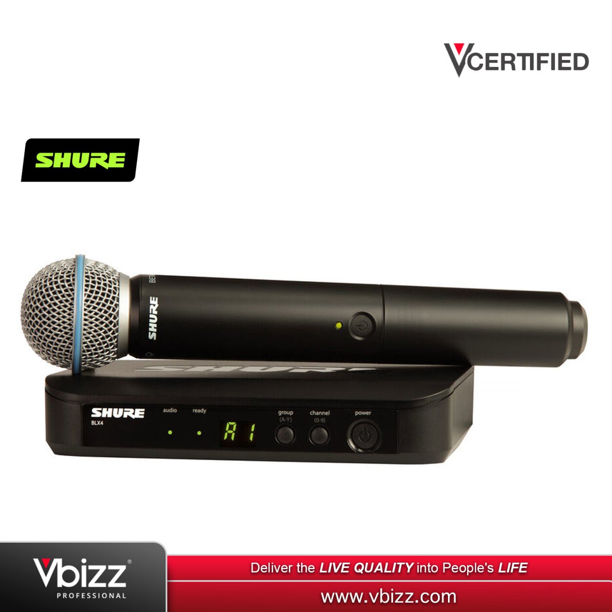 Shure BLX24 / B58 Wireless Microphone System (BLX24 B58) | Vbizz