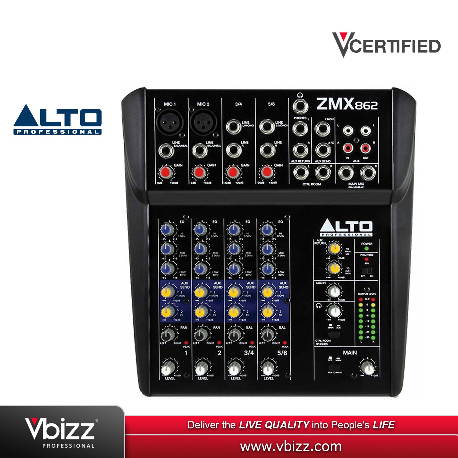 ALTO ZEPHYR ZMX862 コンパクトミキサー ALTO PA SALE!!】ALTO/6チャンネル・コンパクト・ミキサ/ ZMX862