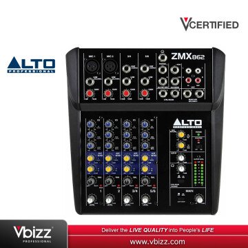 Alto Zephyr ZMX862 | 6-Channel Compact Mixer for Versatile Sound Control in  Live Performances and Studio Recording | Vbizz