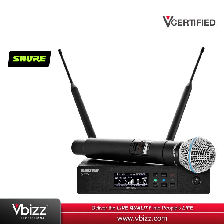 Shure QLXD24 / BETA58 Wireless Microphone System (QLXD24 BETA58