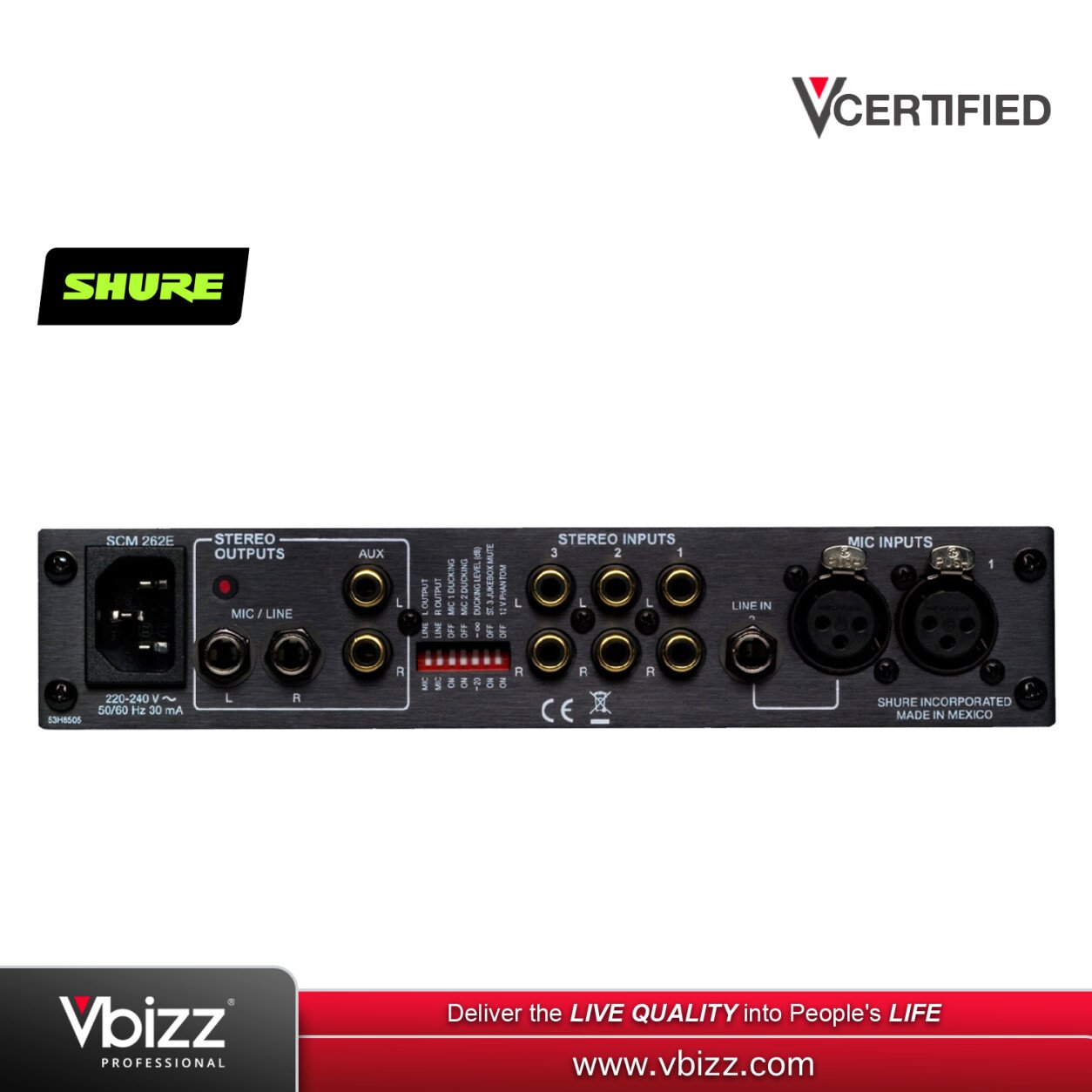 Shure SCM262E Mixer (SCM 262 E) | Vbizz