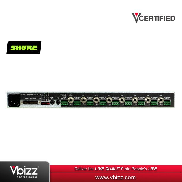 【SHURE】シェアマイクロフォンミキサーSCM810 Shure SCM810 analog mixer - 8-channel - SCM810 - Amplifiers