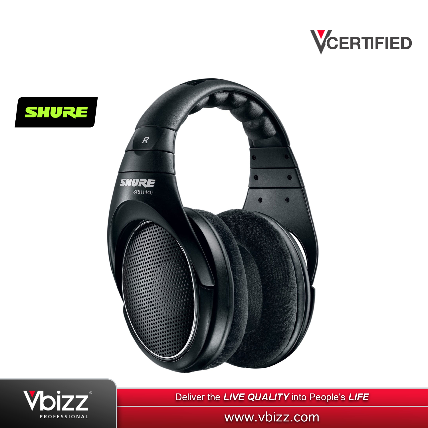Shure SRH1440 Headphone (SRH 1440) | PA SYSTEM MALAYSIA