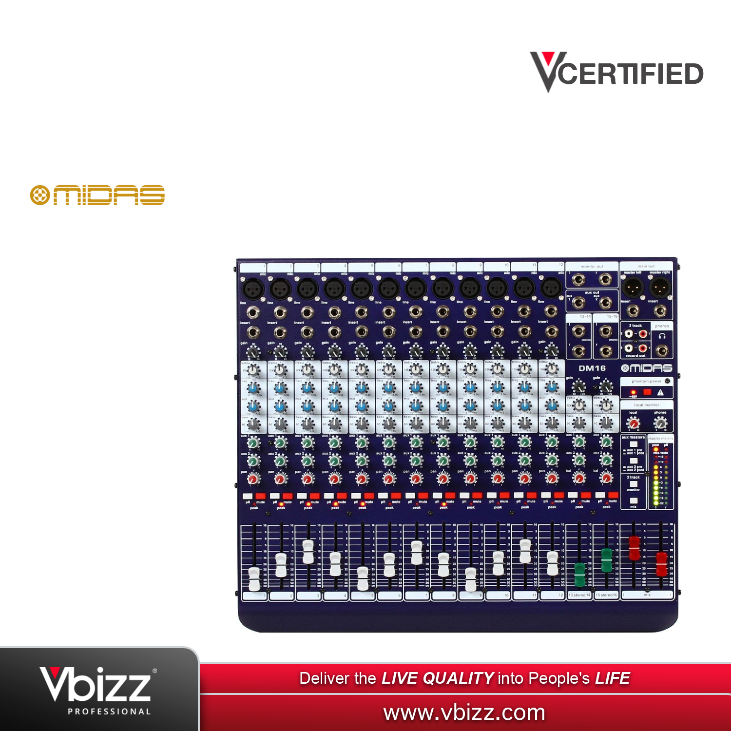 Midas DM16 Mixer | Vbizz