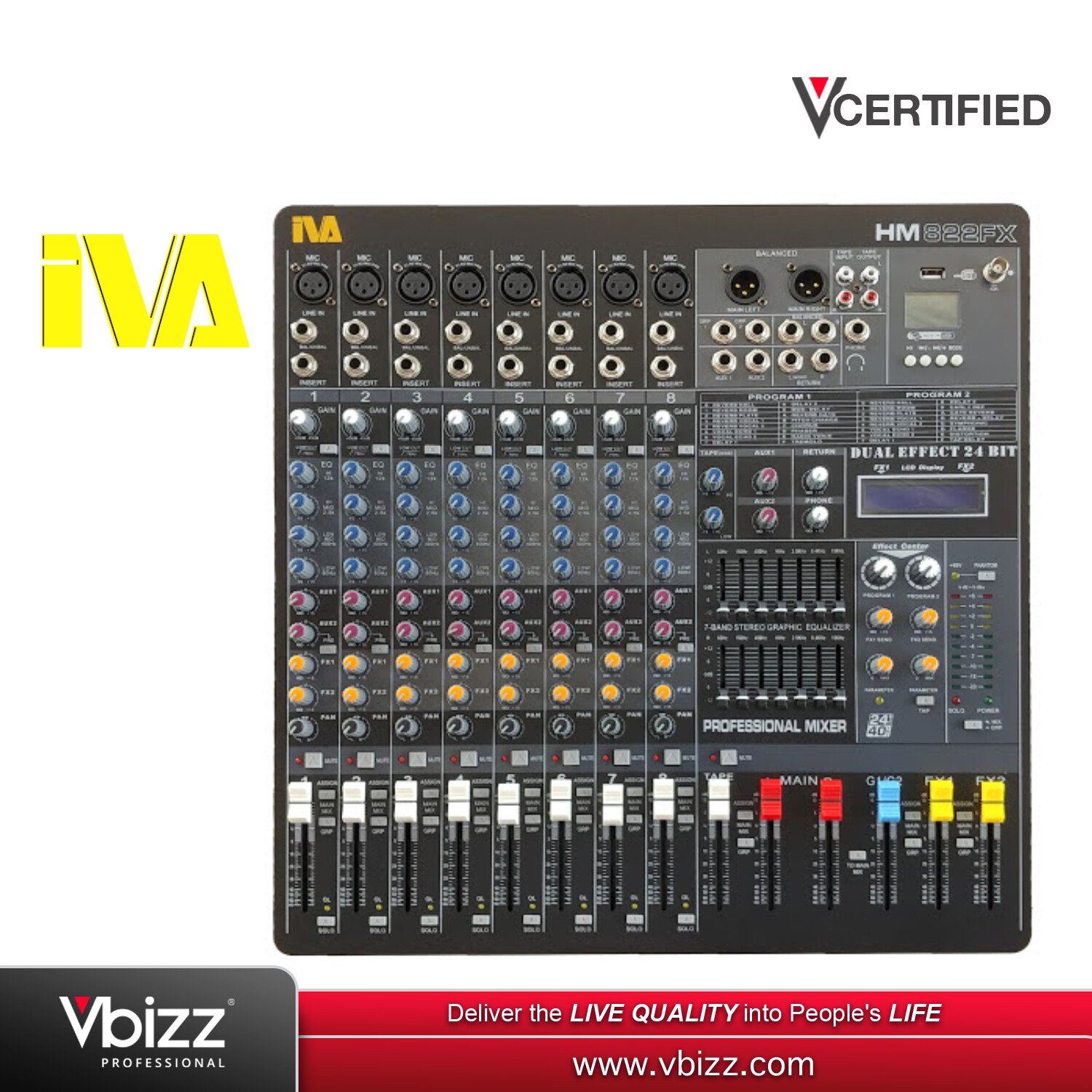 IVA HM822FX Rackmount Mixer |