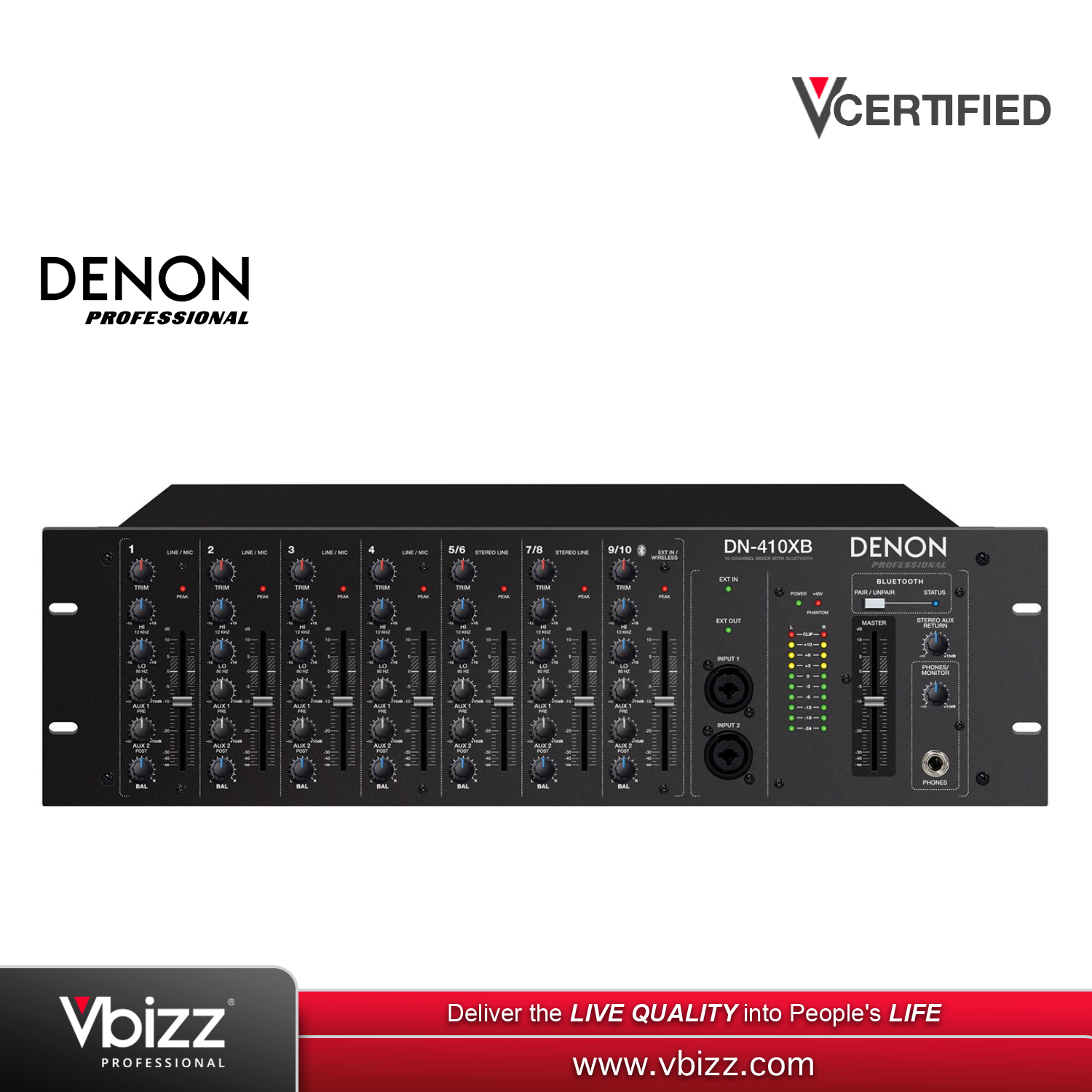 Denon DN 410X Rackmount Mixer for Superior Audio Control | Vbizz