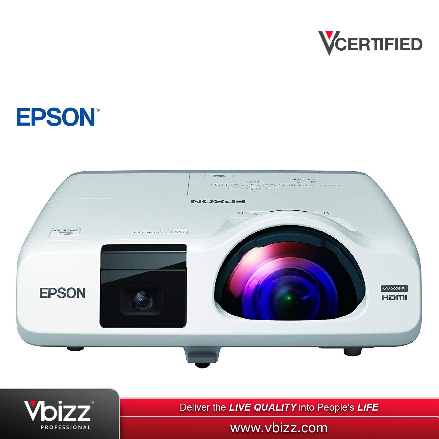 Epson EB 536Wi Short Throw WXGA Projector for Classrooms & Small