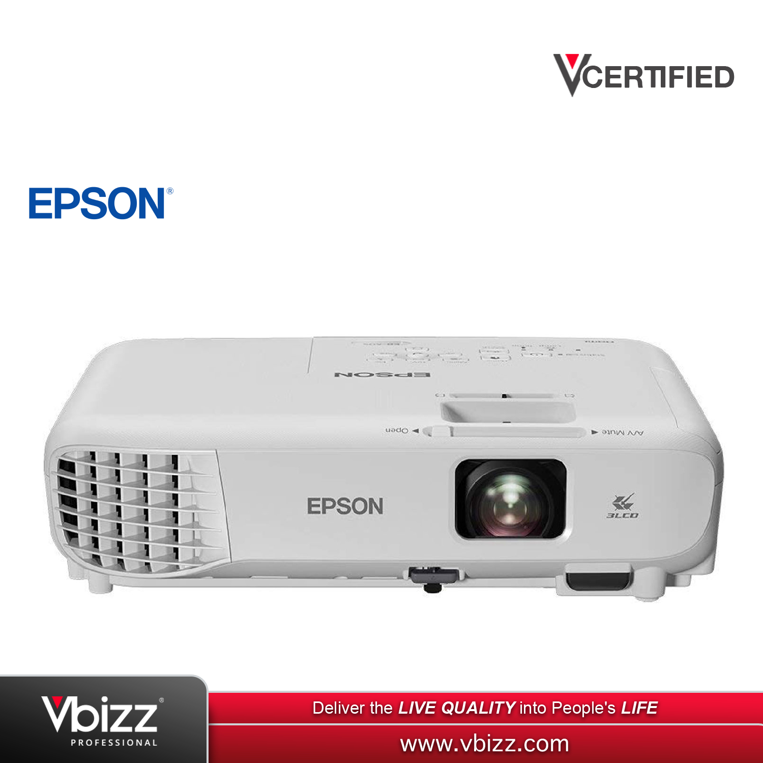 Epson EB X05 XGA Projector for Business and Education