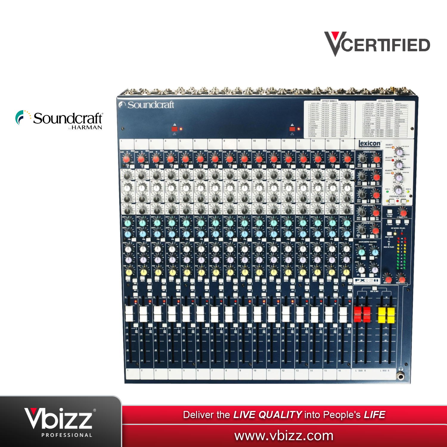 Soundcraft FX16ii Audio Analog Mixer | Vbizz
