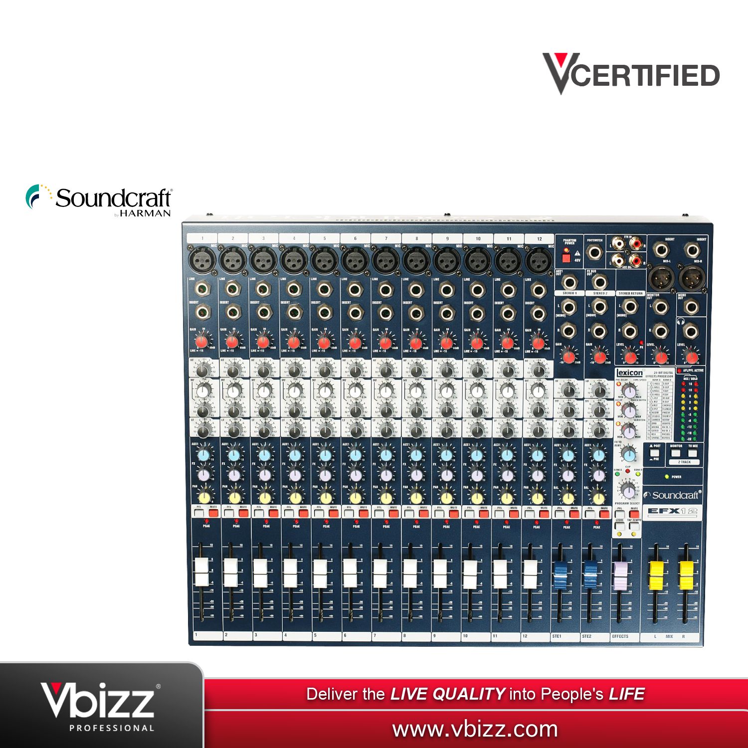 Soundcraft EFX12 Audio Analog Mixer | PA SYSTEM MALAYSIA