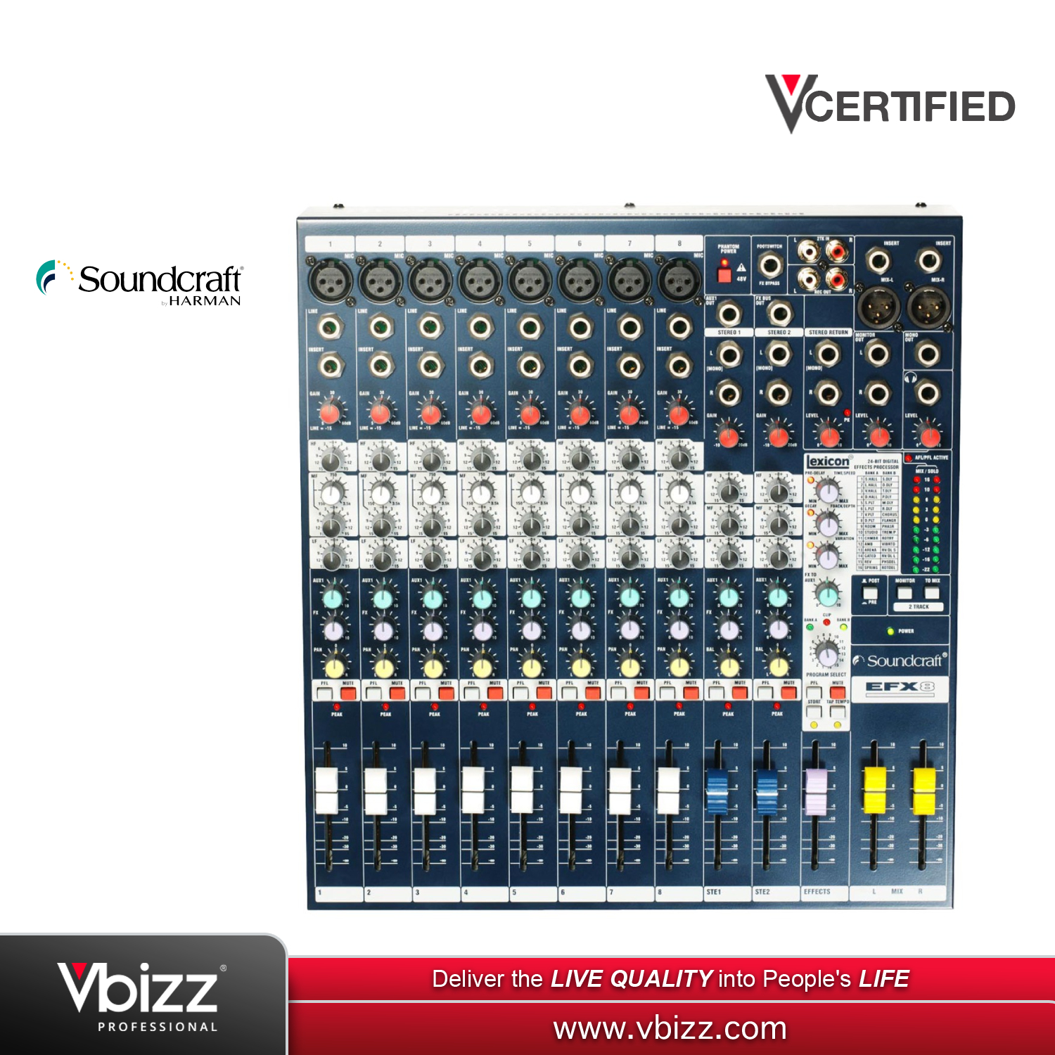 Soundcraft EFX8 Audio Analog Mixer | Vbizz