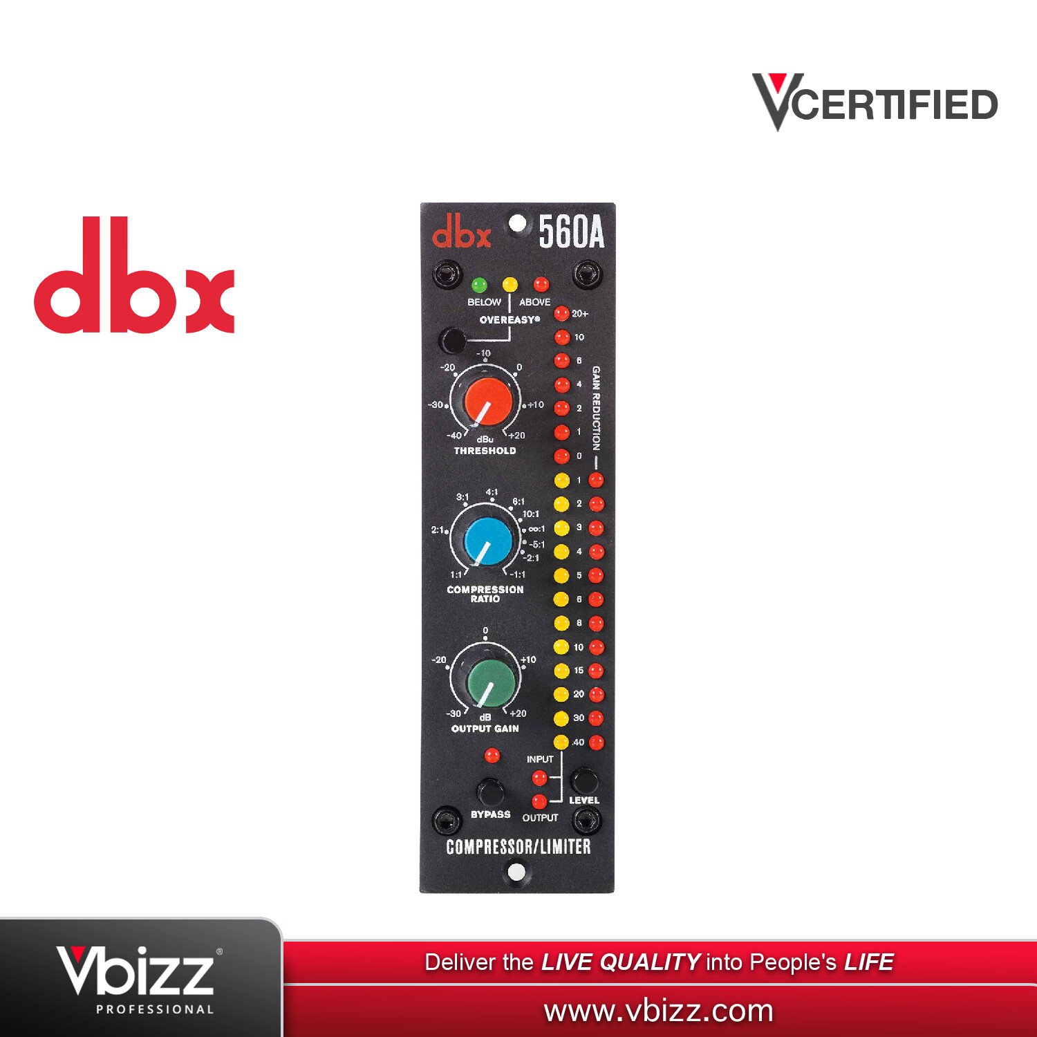 dbx 560A Compressor for Superior Dynamics Control | Vbizz