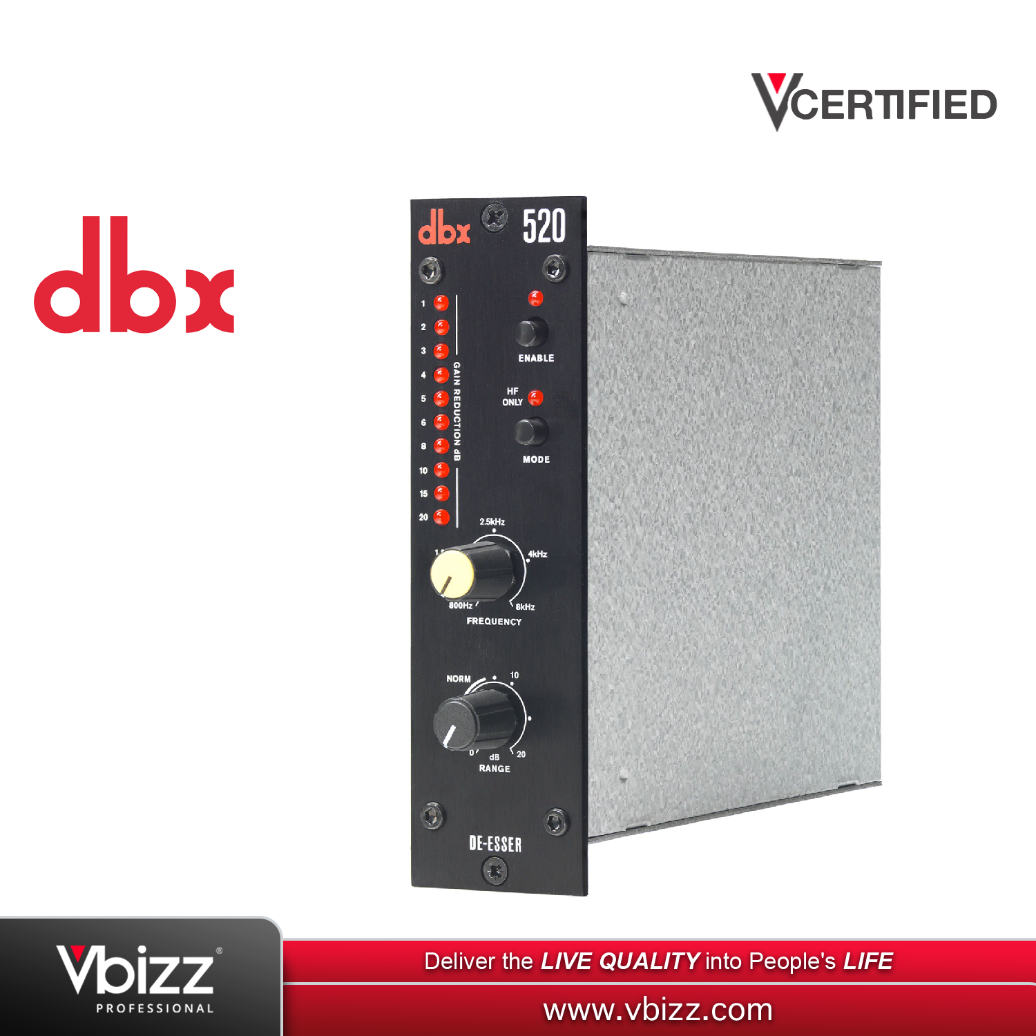 dbx 520 De-Esser 本体 dbx 520 500 Series De-Esser | Sweetwater